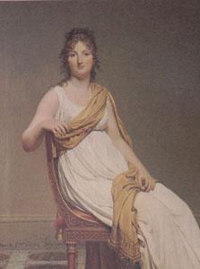 Jacques-Louis  David Madame de Verninac,nee Henriette Delacroix,Sister of Eugene Delacroix,date Anno Septimo (mk05) Sweden oil painting art